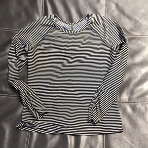 Black and white striped athleta.